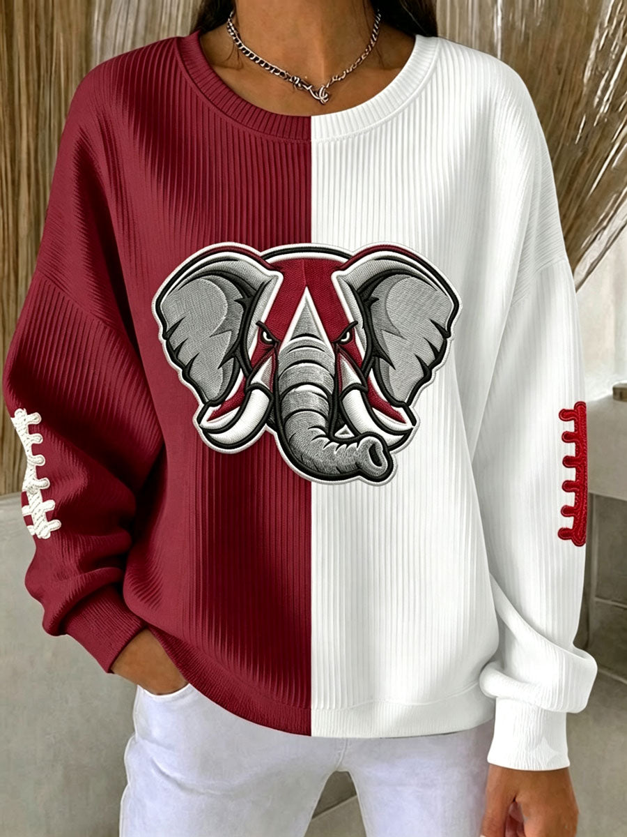 Women'S Football Print Casual Sweatshirt