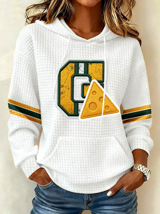 Women's Football Print Sweatshirt