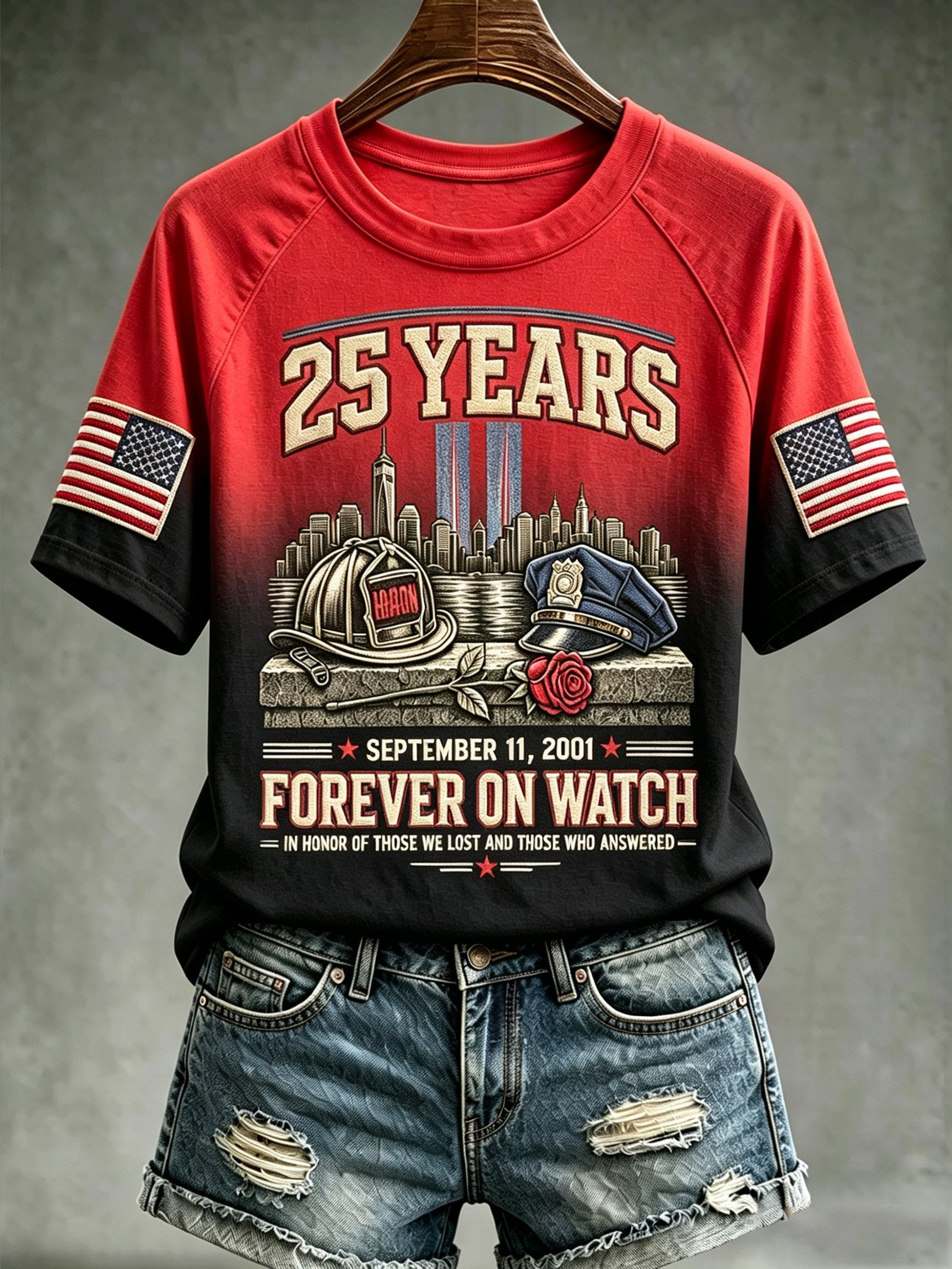 Women's 9/11 Memorial Graphic Top