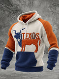 Men's Football Printed Casual Hoodie