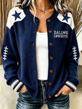 Ladies' Casual Football Fan Casual Cardigan