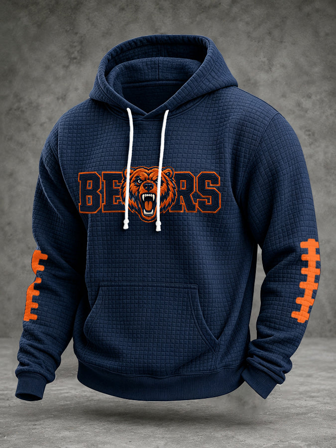 Men'S Football Printed Casual Hoodie