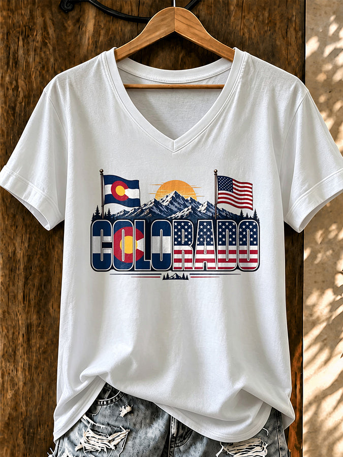 Women'S Casual Colorado Strong T-Shirt