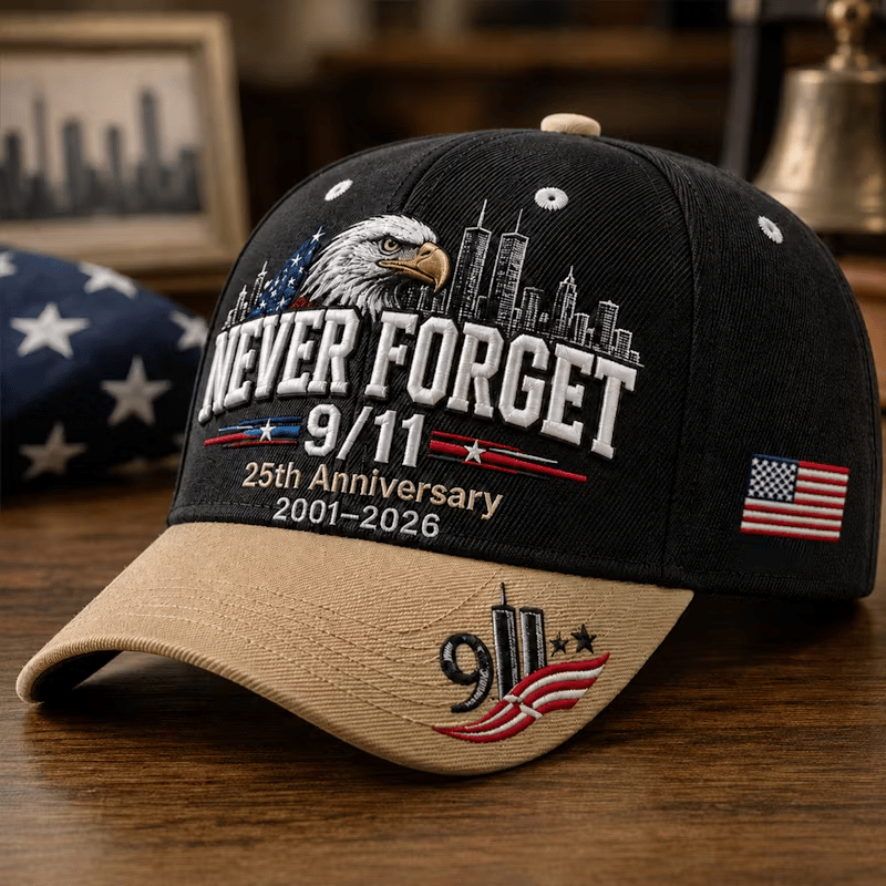 Unisex  Retro 9.11 Never Forget Printing Hat