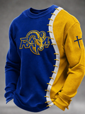 Men'S Football Game Printed Waffle T-Shirt