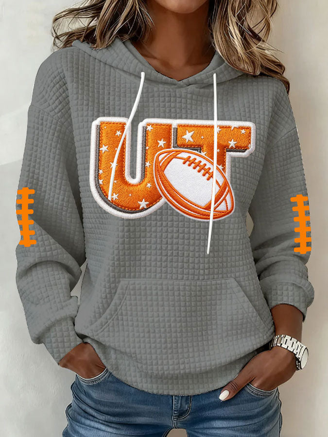 Women's Football Print Sweatshirt