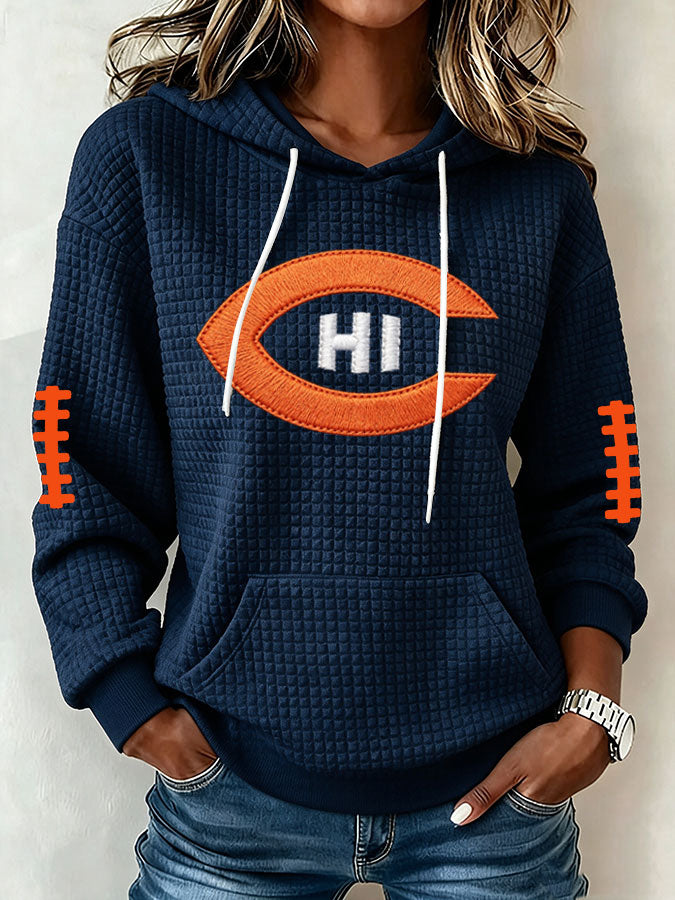 Women's Football Print Sweatshirt