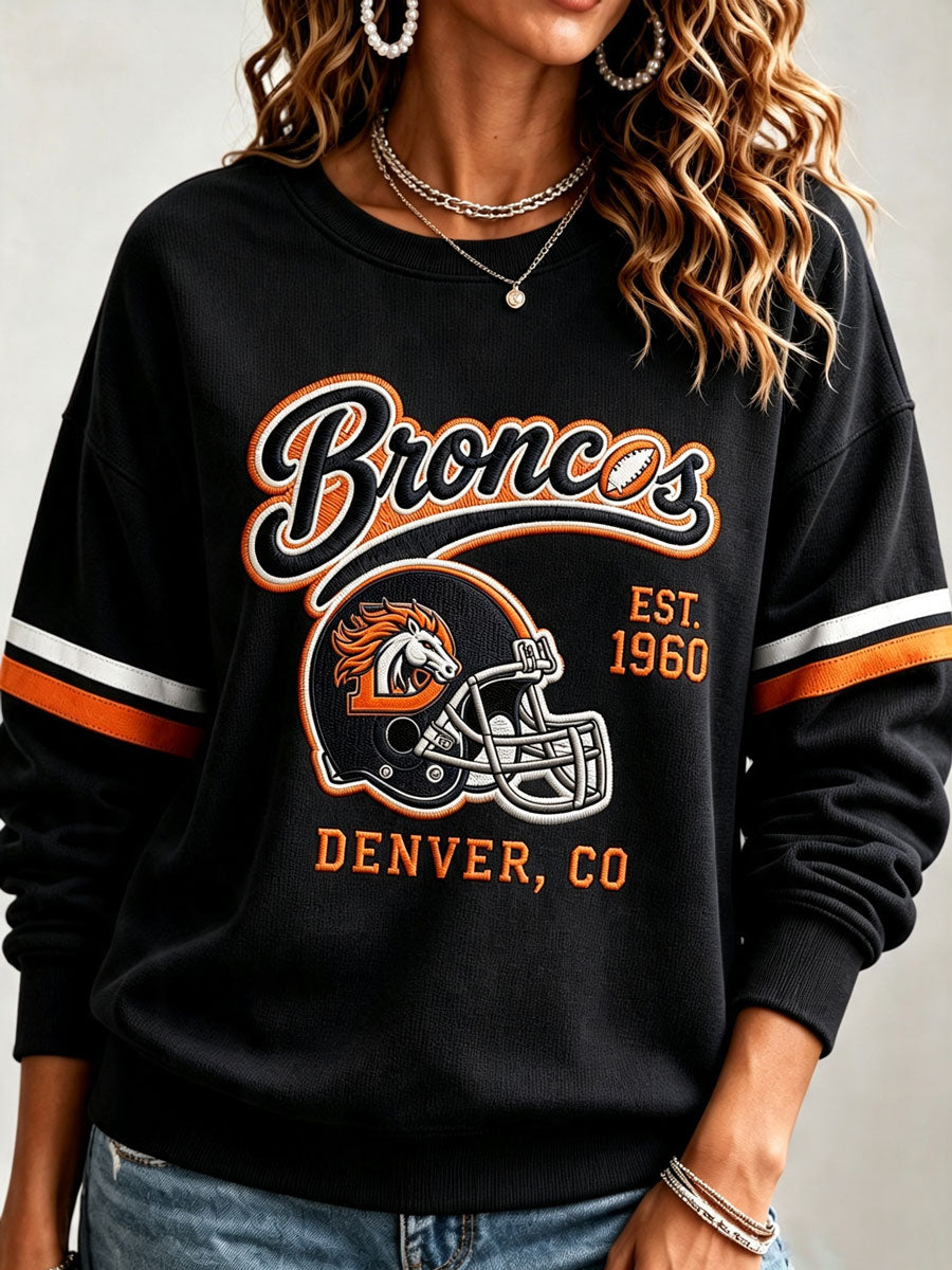 Women's Football Printed Casual Sweatshirt
