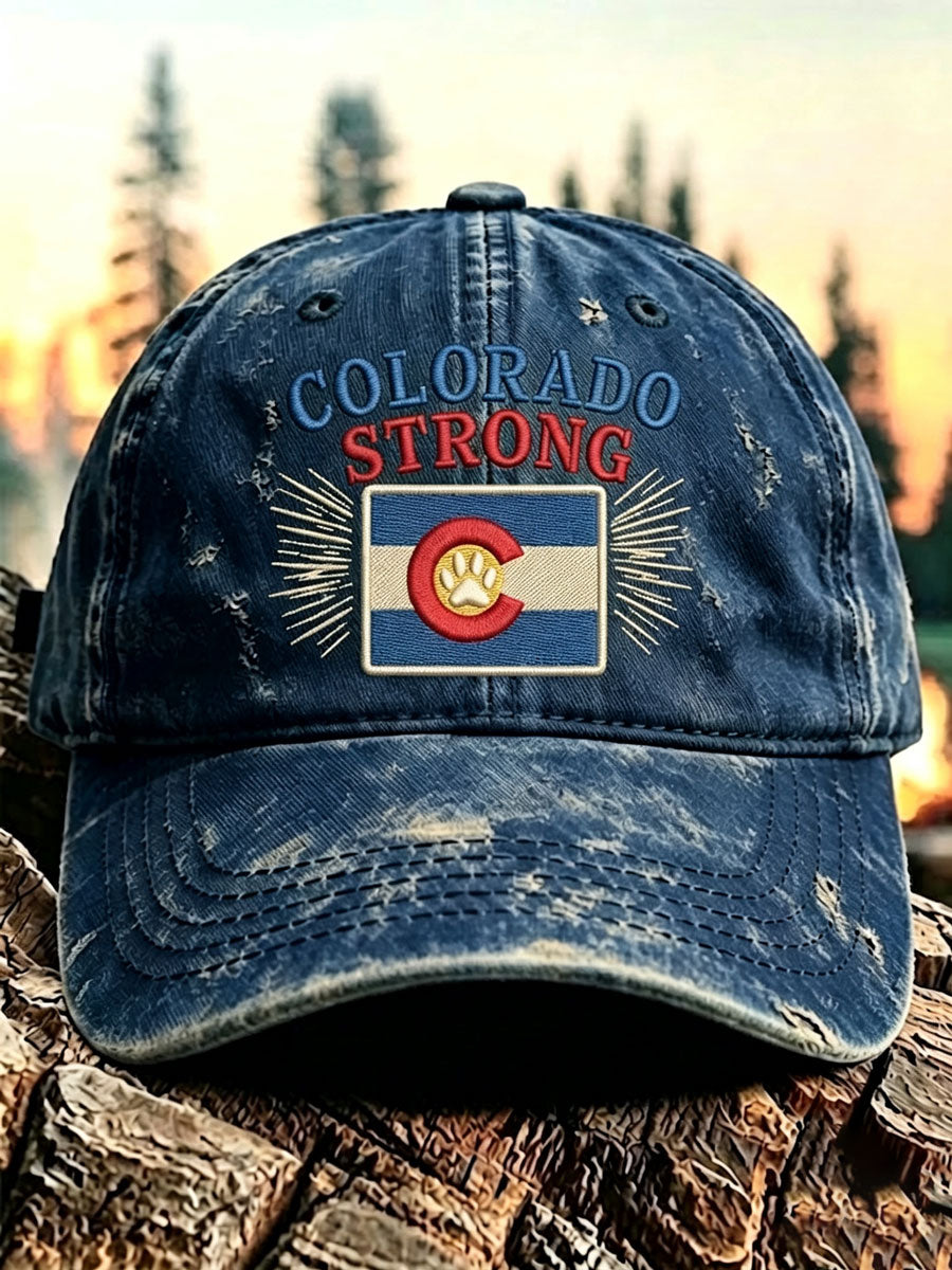 Retro Colorado Environmental Protection Print Baseball Cap