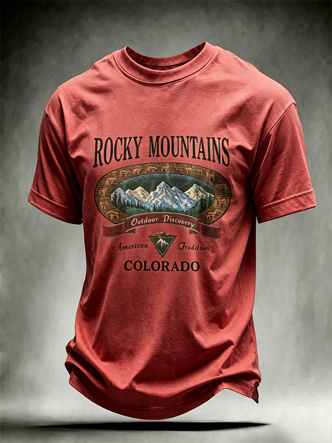 Men's Colorado Strong Print Short Sleeve T-Shirt