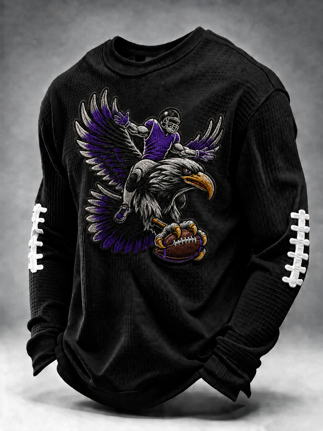 Men'S Football Printed Waffle T-Shirt