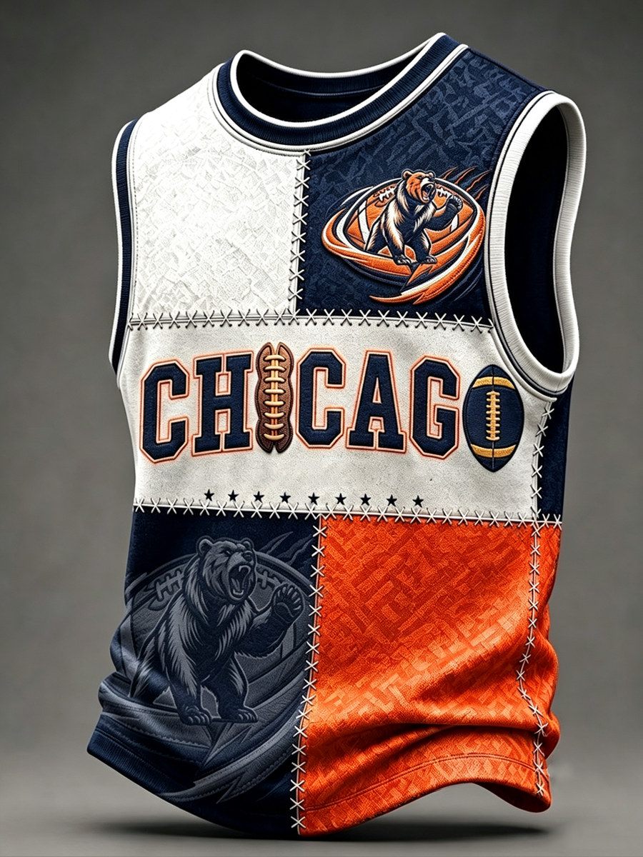 Men'S football Fan Printed Casual Top