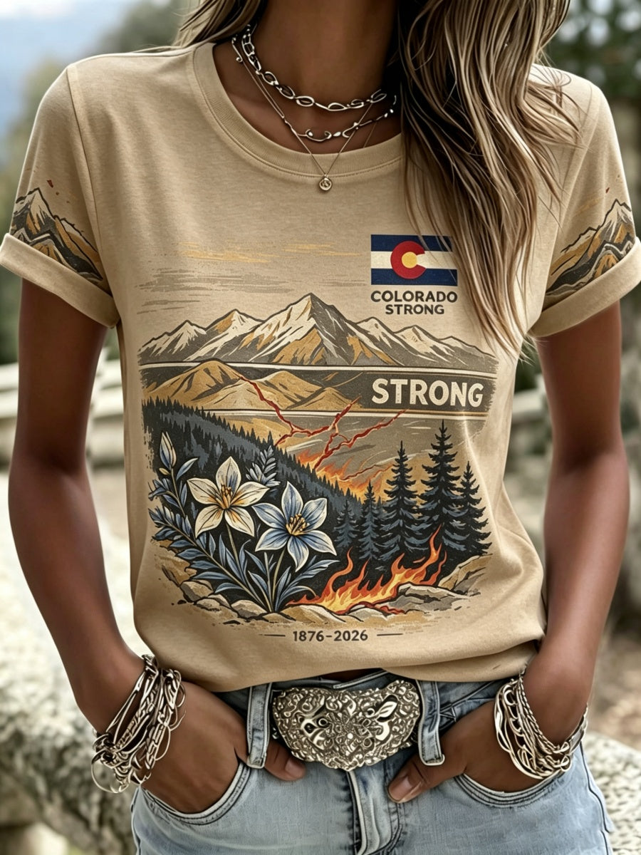 Women's Colorado Strong Printed Commemorative Short-Sleeve Shirt
