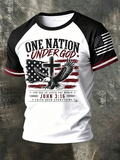Men's America 250th Anniversary Art Print Casual T-Shirt