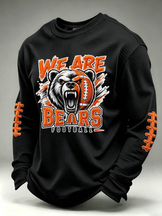 Men'S Football Printed Waffle T-Shirt