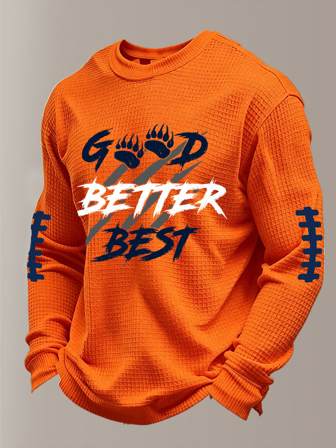 Men'S Football Printed Waffle T-Shirt