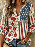 Women's 250th Anniversary Floral Print Top