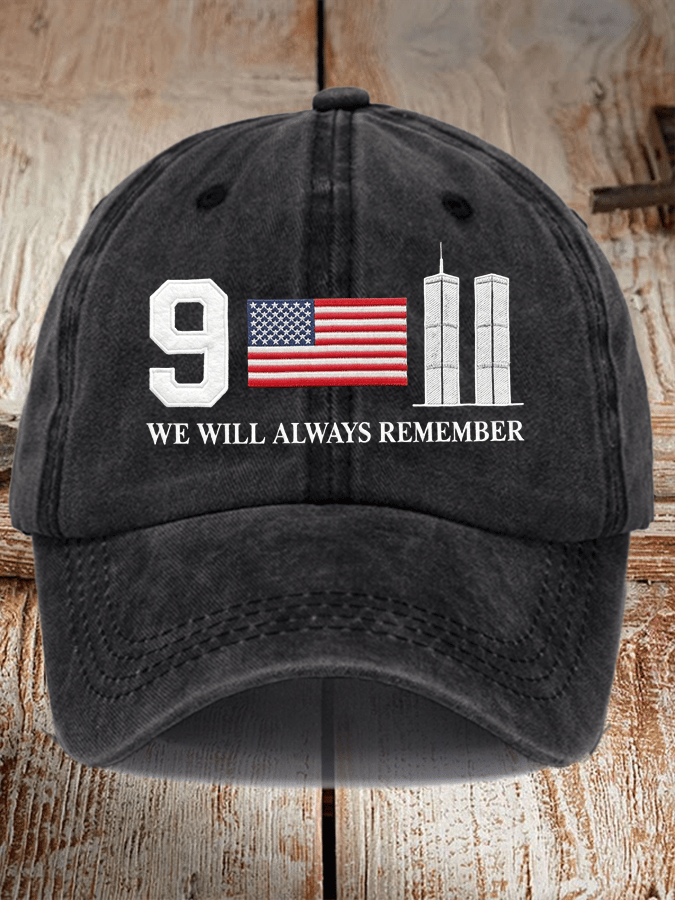 Unisex 9.11 We Will Always Remember Print Hat