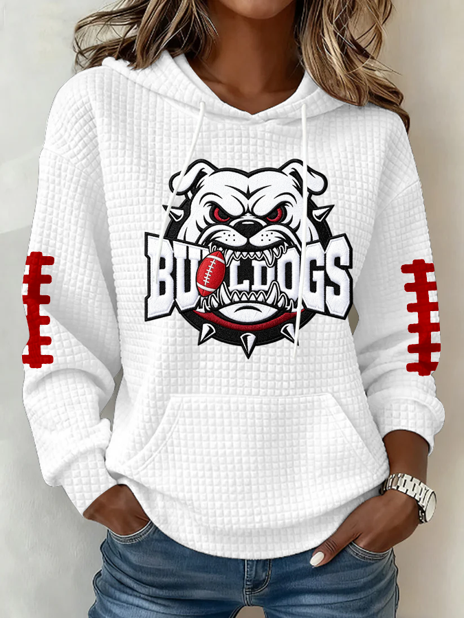 Women's Football Print Sweatshirt
