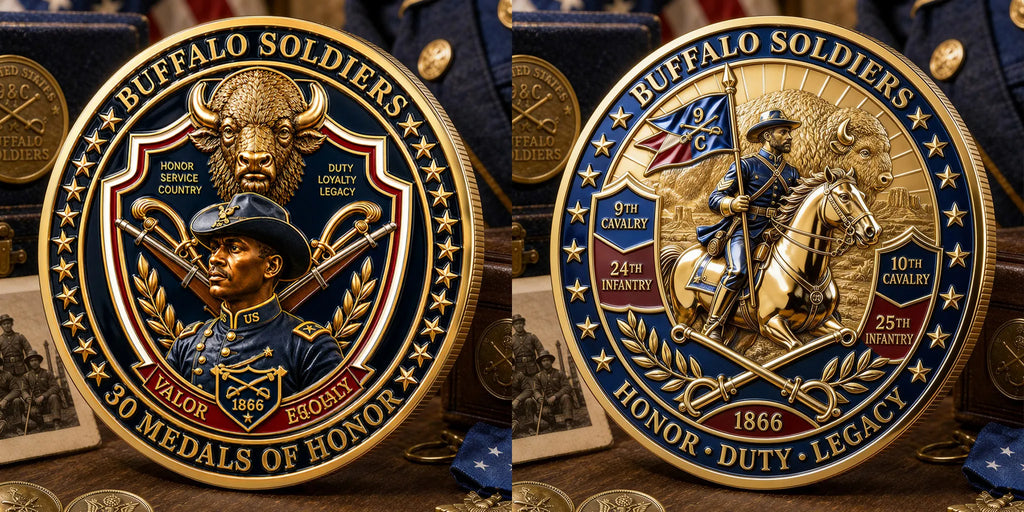 Buffalo Soldiers 1866 Heritage Commemorative Metal Medal