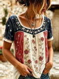 Women's Casual Print Short-Sleeve T-Shirt