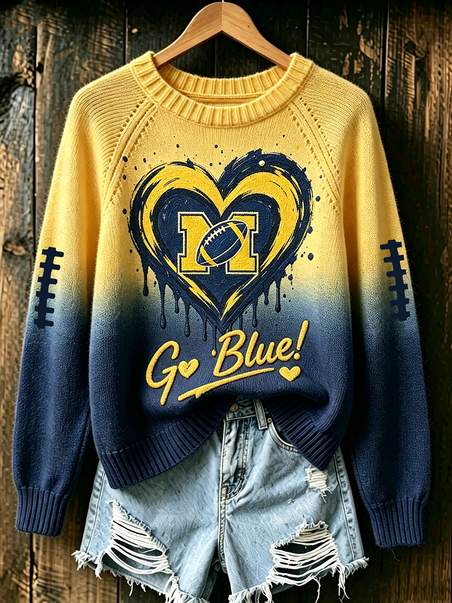 Women's football printed casual sports shirt