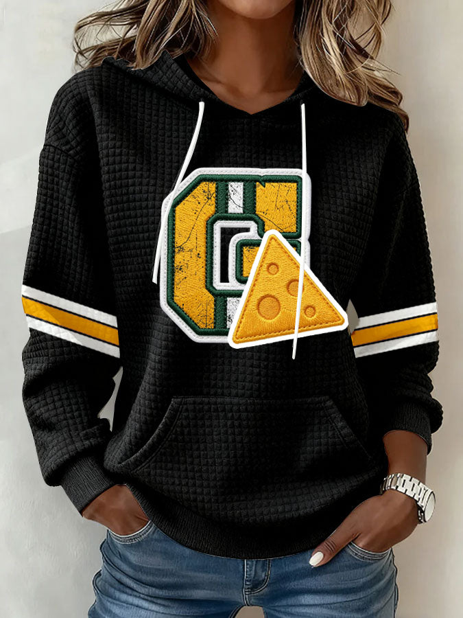 Women's Football Print Sweatshirt