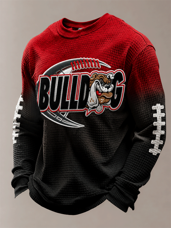 Men'S Football Enthusiast Sports Waffle Top