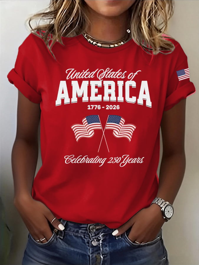 Women's Casual Printed Short-Sleeve T-Shirt