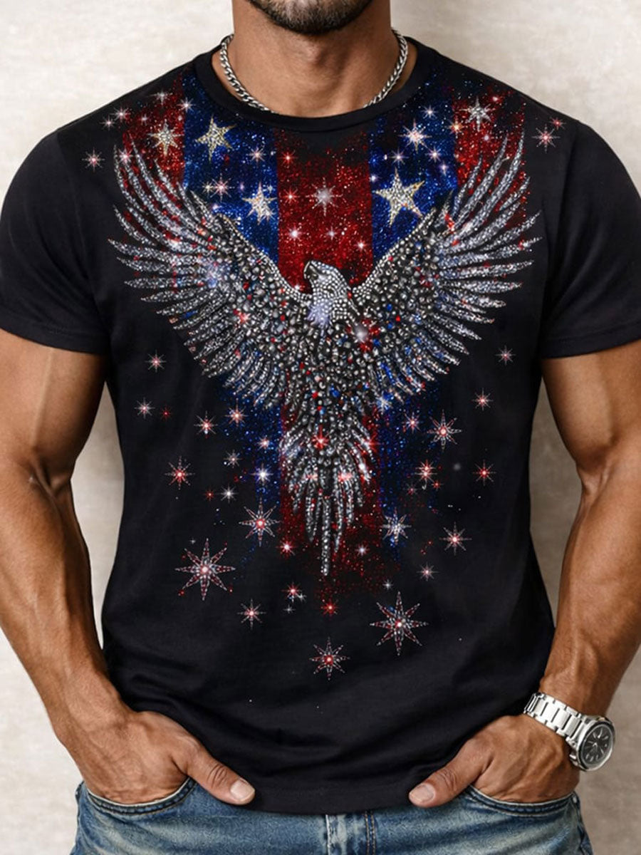 Men's Retro 250th Anniversary American Short-Sleeve T-Shirt