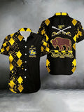 Men's Buffalo Soldier Art Print Casual Shirt