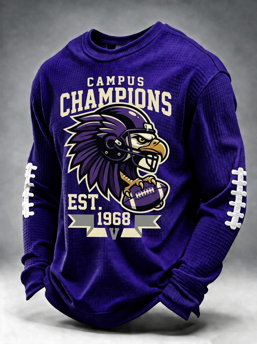 Men's Baltimore Football Fan Campus Champions Eagle Printed T-shirt