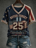 9.11 Never Forget Printed T-Shirts