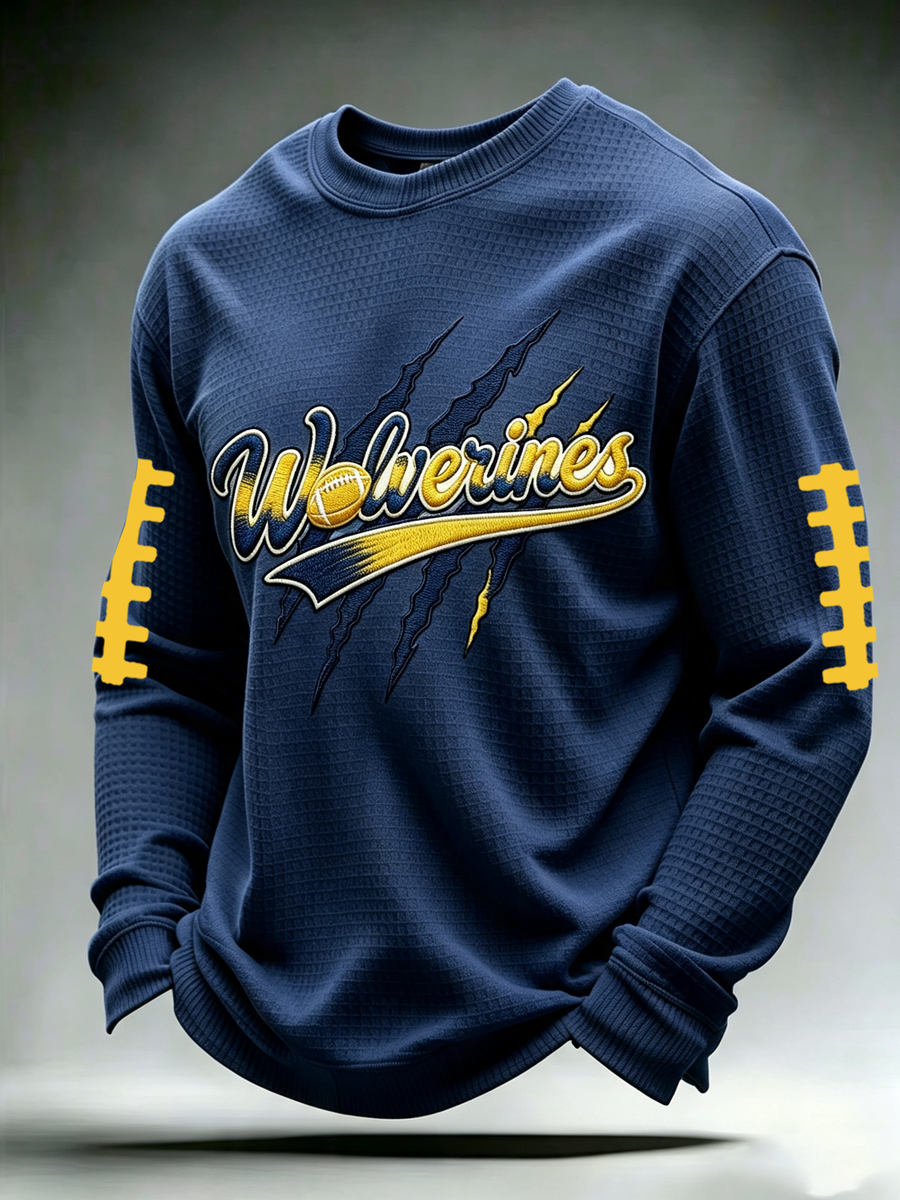 Men'S Rugby Printed Waffle T-Shirt