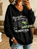 Women's Always Throw Spilled Salt Over Your Left Shoulder Print Casual Sweatshirt