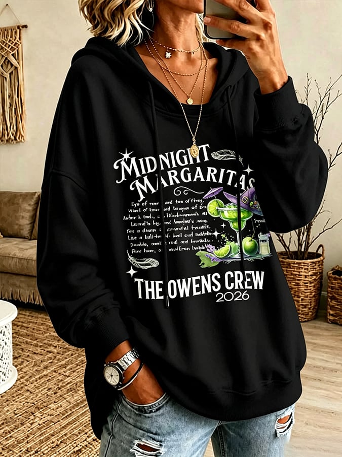 Women's Always Throw Spilled Salt Over Your Left Shoulder Print Casual Sweatshirt