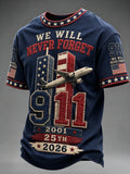 Men'S 9.11 Never Forget Printed T-Shirt