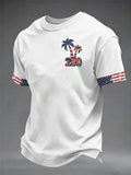 Men's Retro American Flag 250th Anniversary Printed Casual T-Shirt