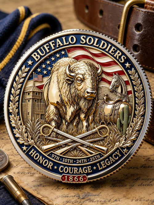 Buffalo Soldiers Day 1866 Commemorative Metal Medal