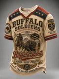 Buffalo Soldiers Vintage Cavalry Heritage 3D Graphic T-Shirt