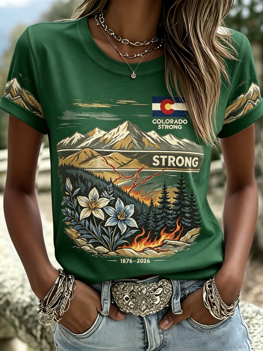 Women's Colorado Strong Printed Commemorative Short-Sleeve Shirt