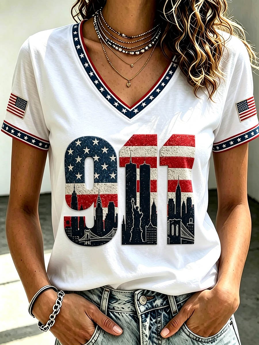 Women's US 9/11 Patriot Day T-Shirt