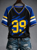 Women's Football Print Casual T-Shirt
