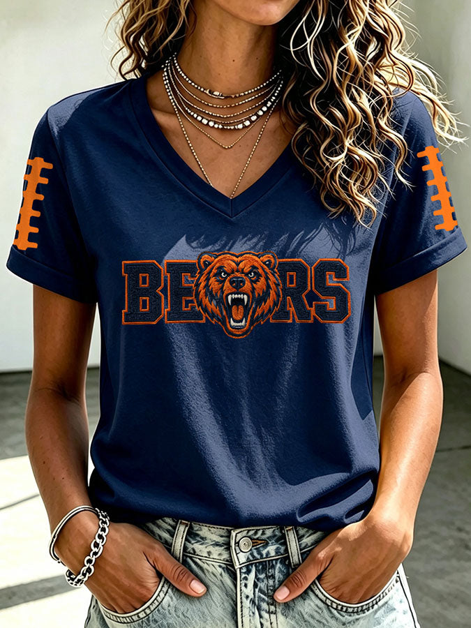 Women's Football Print T-shirt