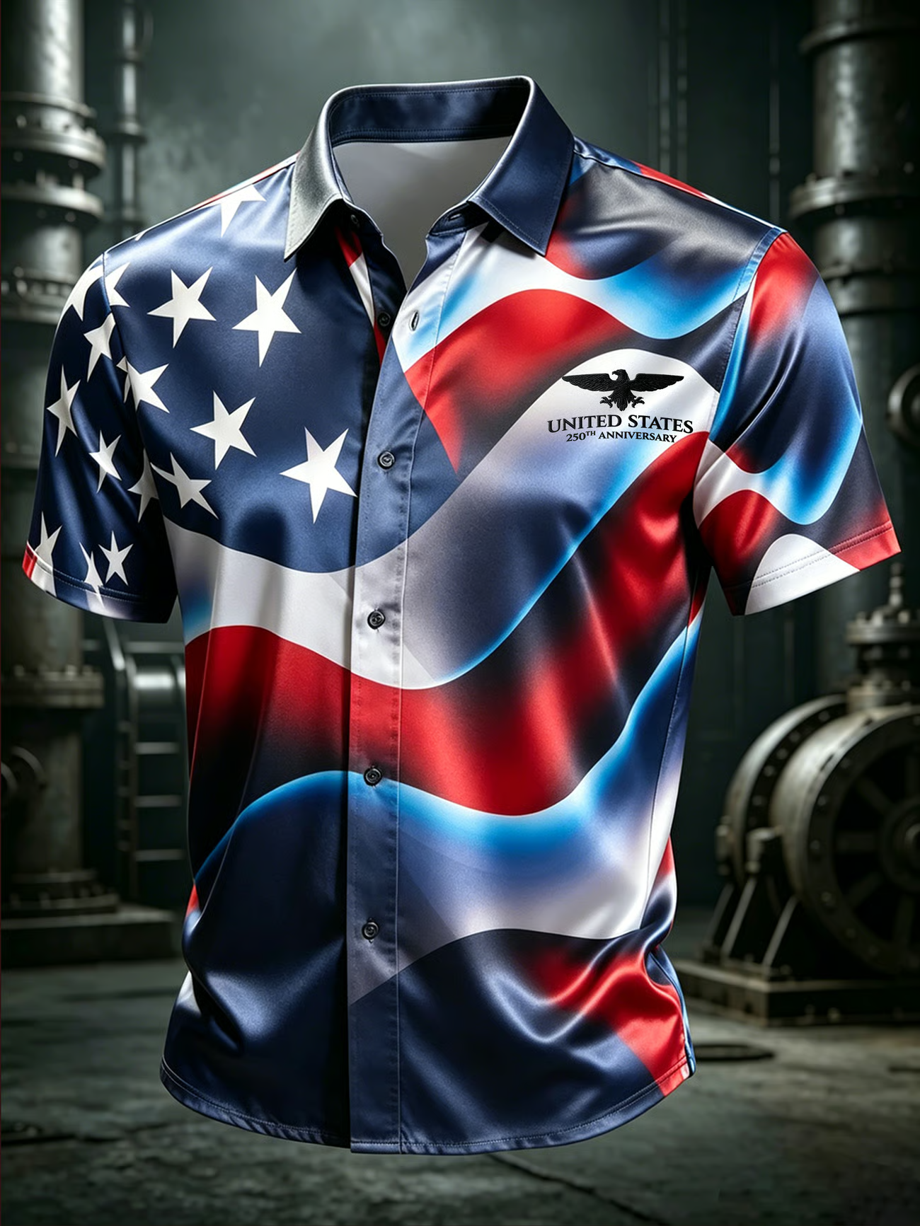 Men's 250th Anniversary Print Business Top