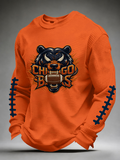 Men'S Football Printed Waffle T-Shirt