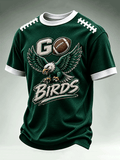 Men'S Football Print Waffle T-Shirt