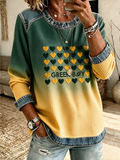 Women'S Football Printed Campus Football Hoodie