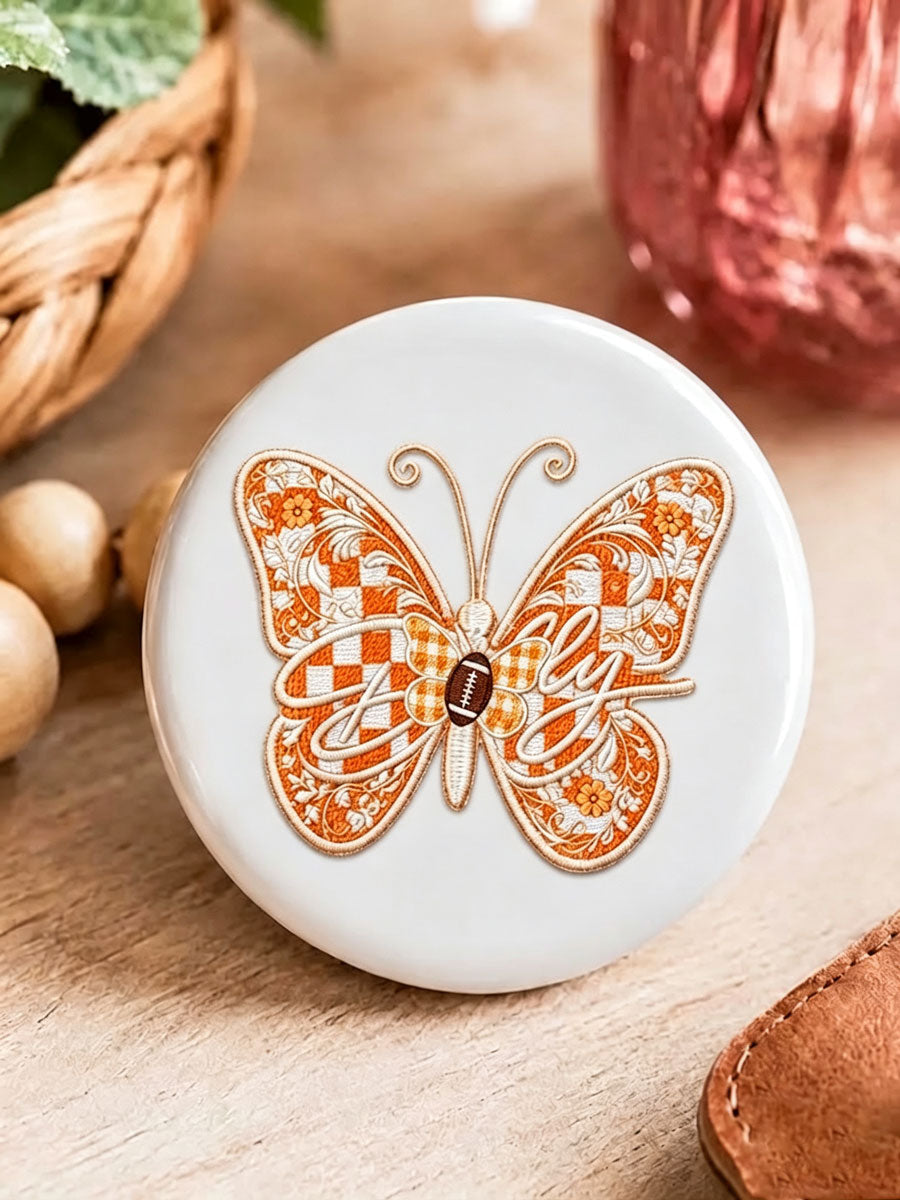 Game Day Football Stamped Badge