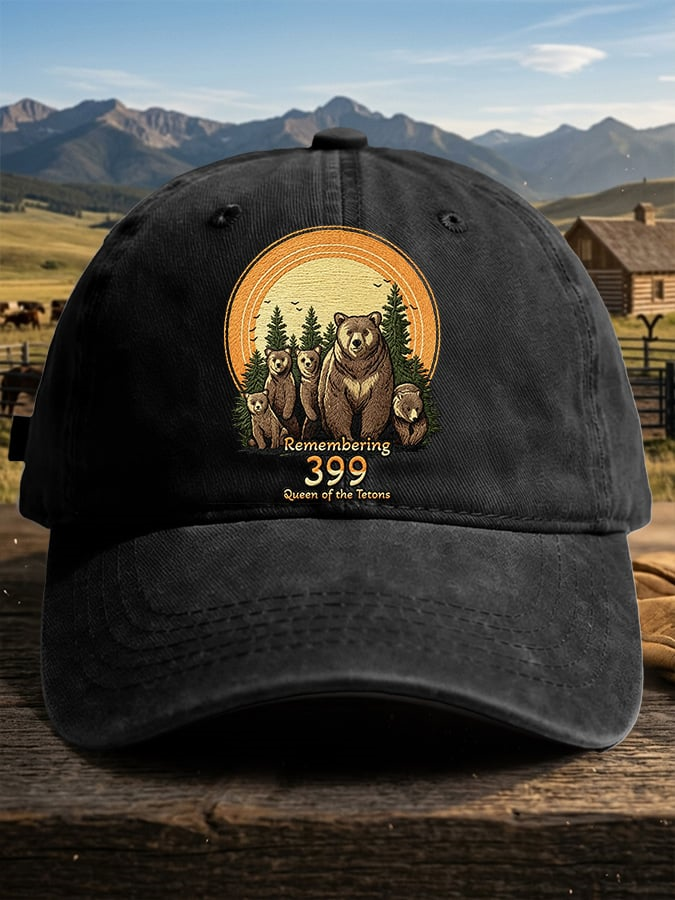 Retro Remembering 399 Queen Of The Tetons Print Baseball Cap